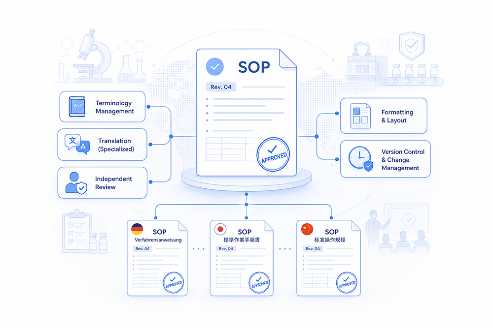 SOP Translation Services for Life Sciences